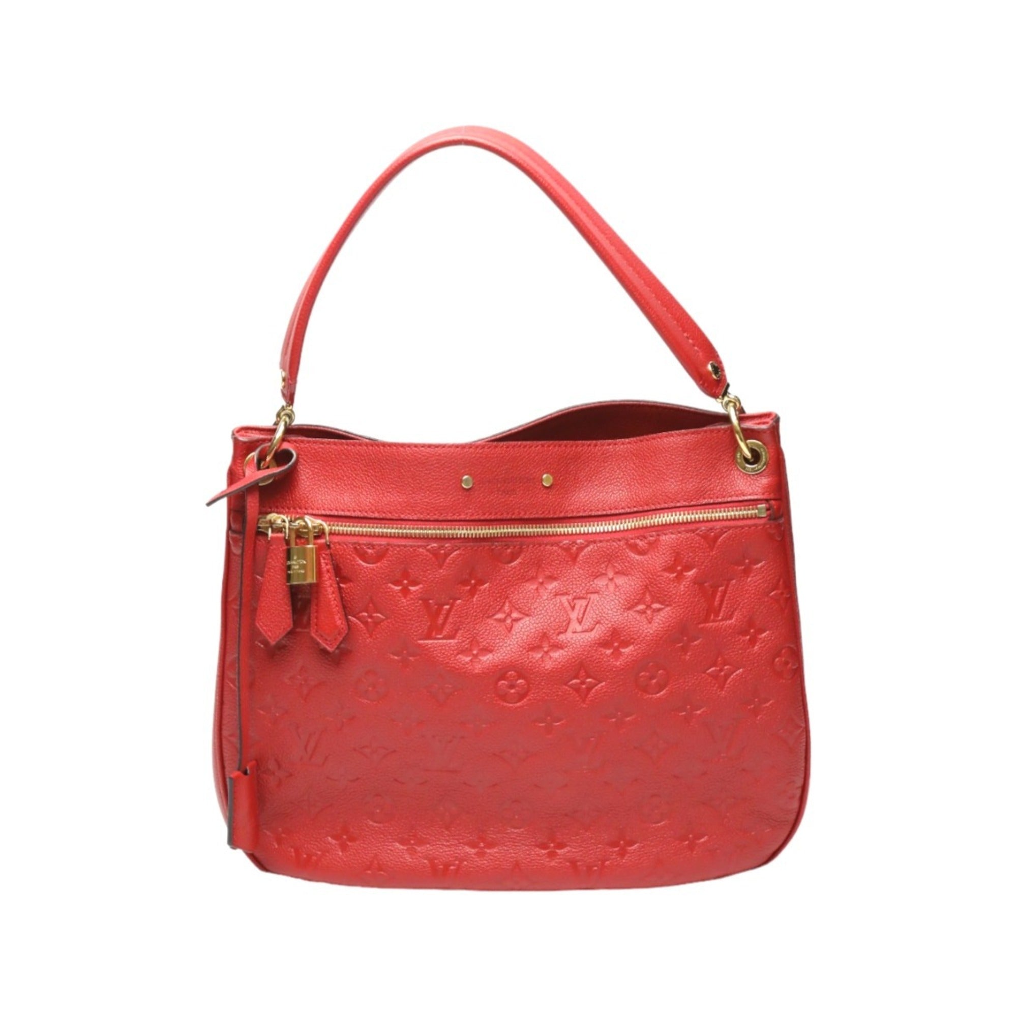 Louis Vuitton Red Color Monogram Empreinte Handbag