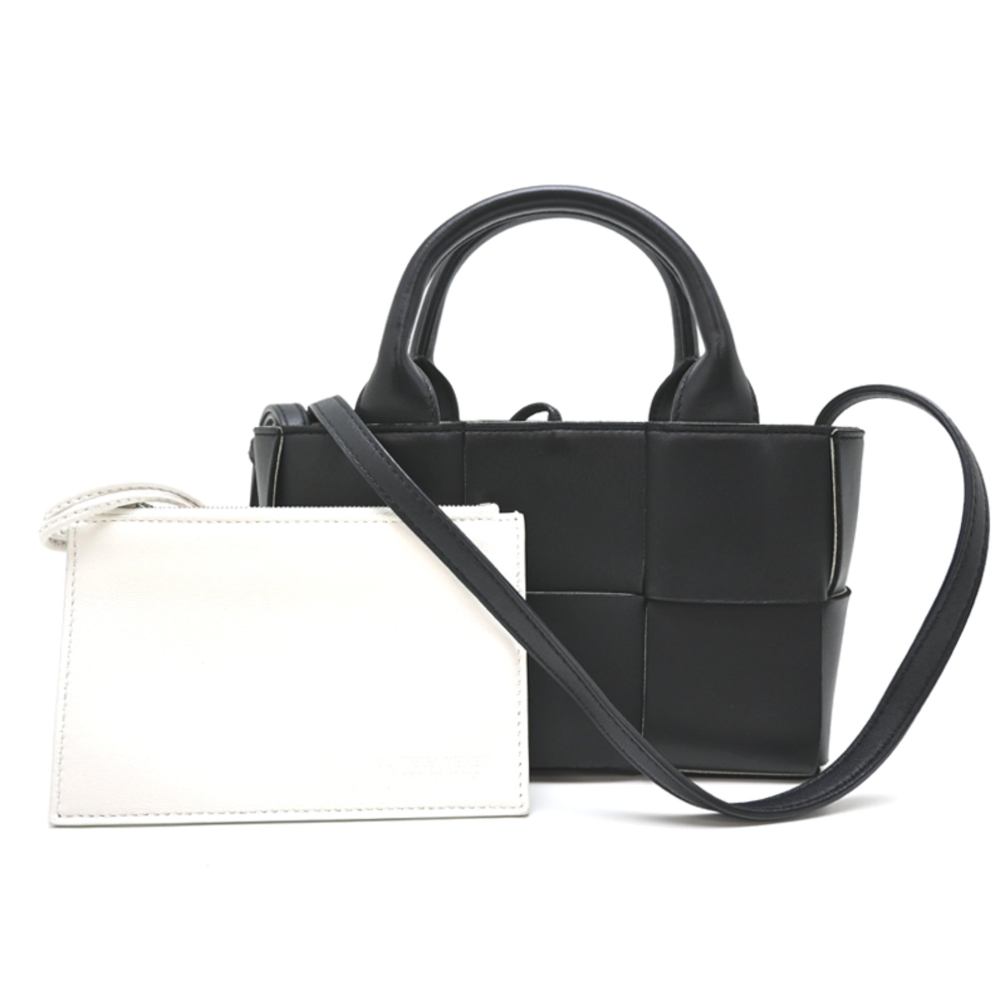 Bottega Veneta White Leather Tote Bag