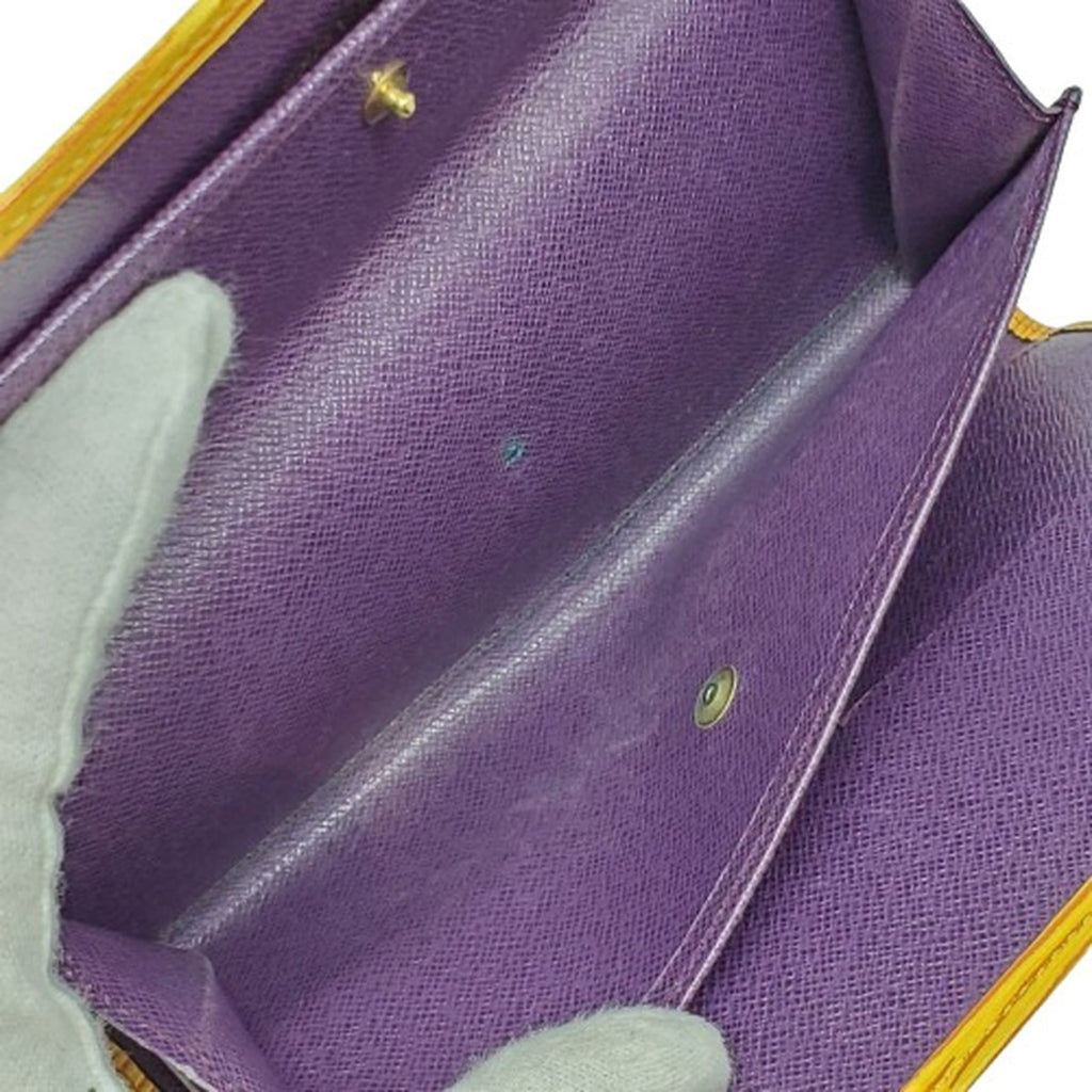 Louis Vuitton Epi Yellow Epi Leather Long Wallet