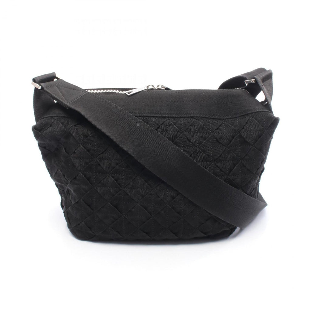 Bottega Veneta Black Nylon Canvas Shoulder Bag