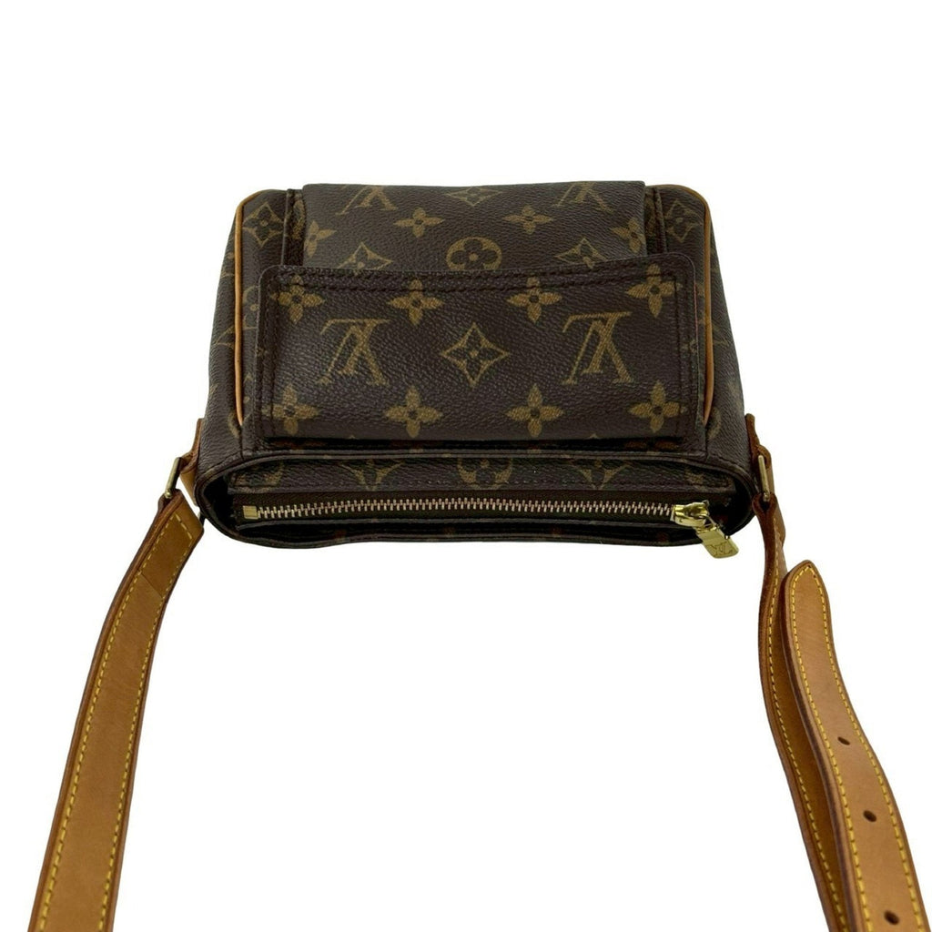 Louis Vuitton Brown Leather Pvc Pochette Shoulder Bag