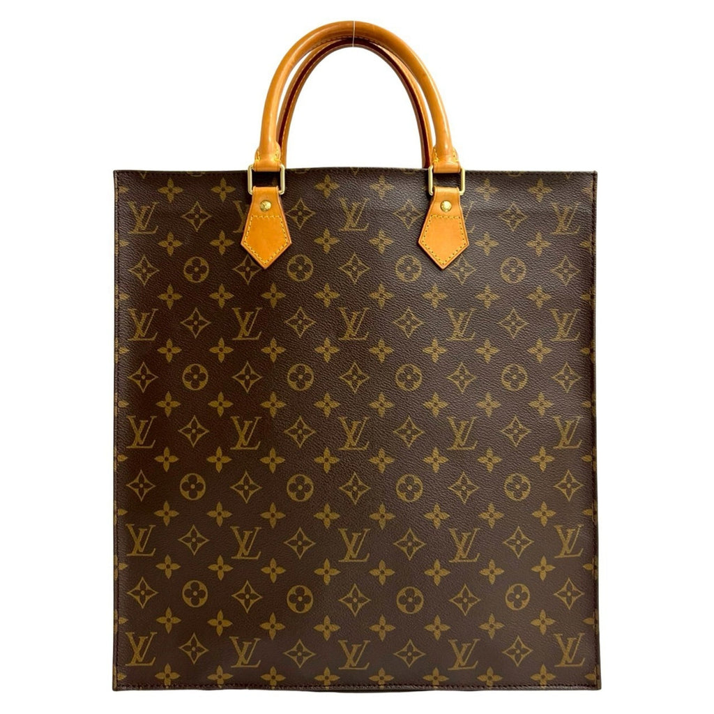 Louis Vuitton Brown Leather Pvc Handbag Tote Bag