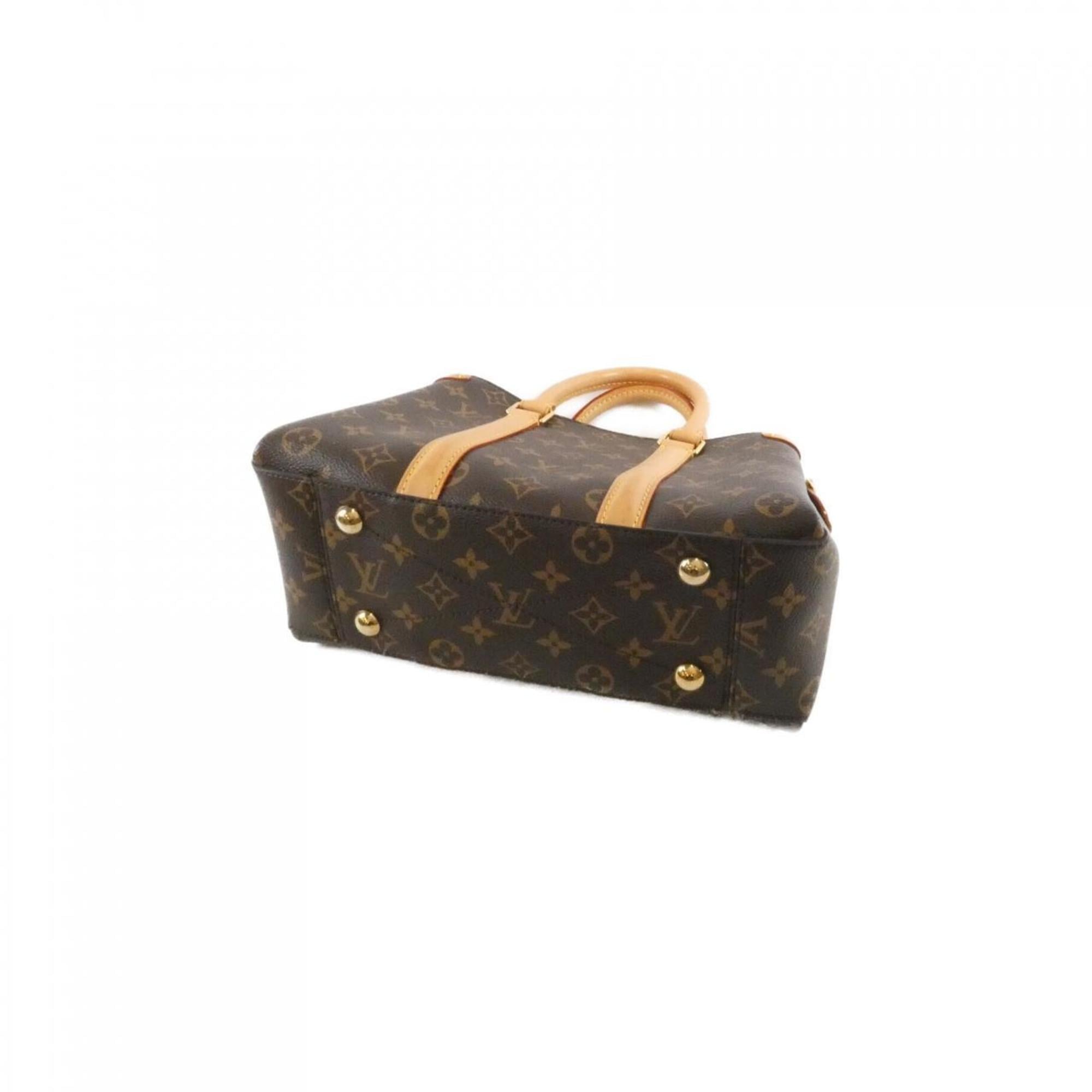 Louis Vuitton Marron Coated Canvas Handbag