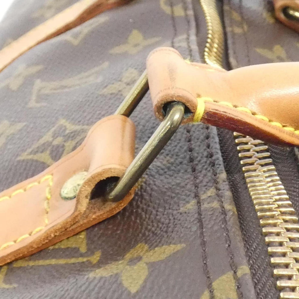 Louis Vuitton Marron Coated Canvas Boston Bag