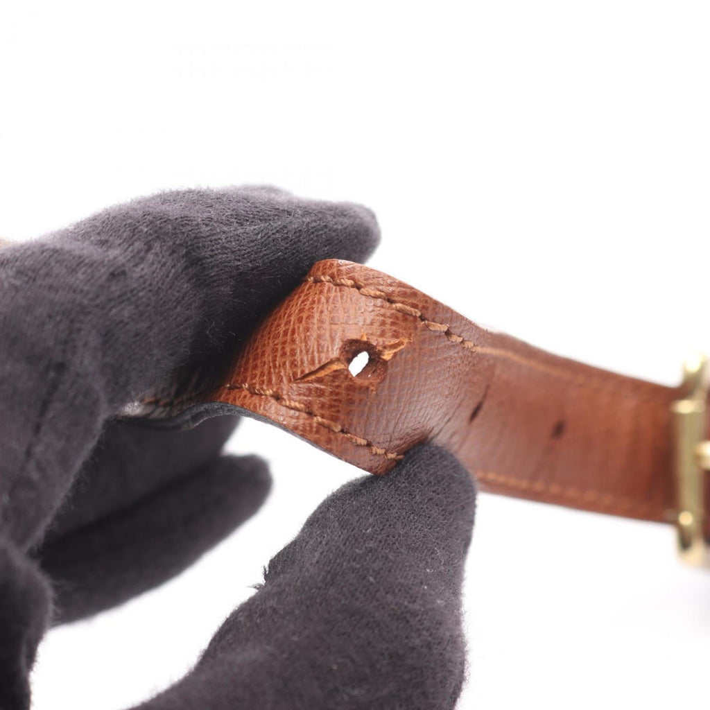 Louis Vuitton Brown Monogram Coated Canvas Leather Shoulder Bag