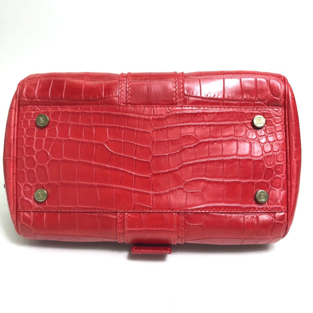 Celine Red Leather Handbag