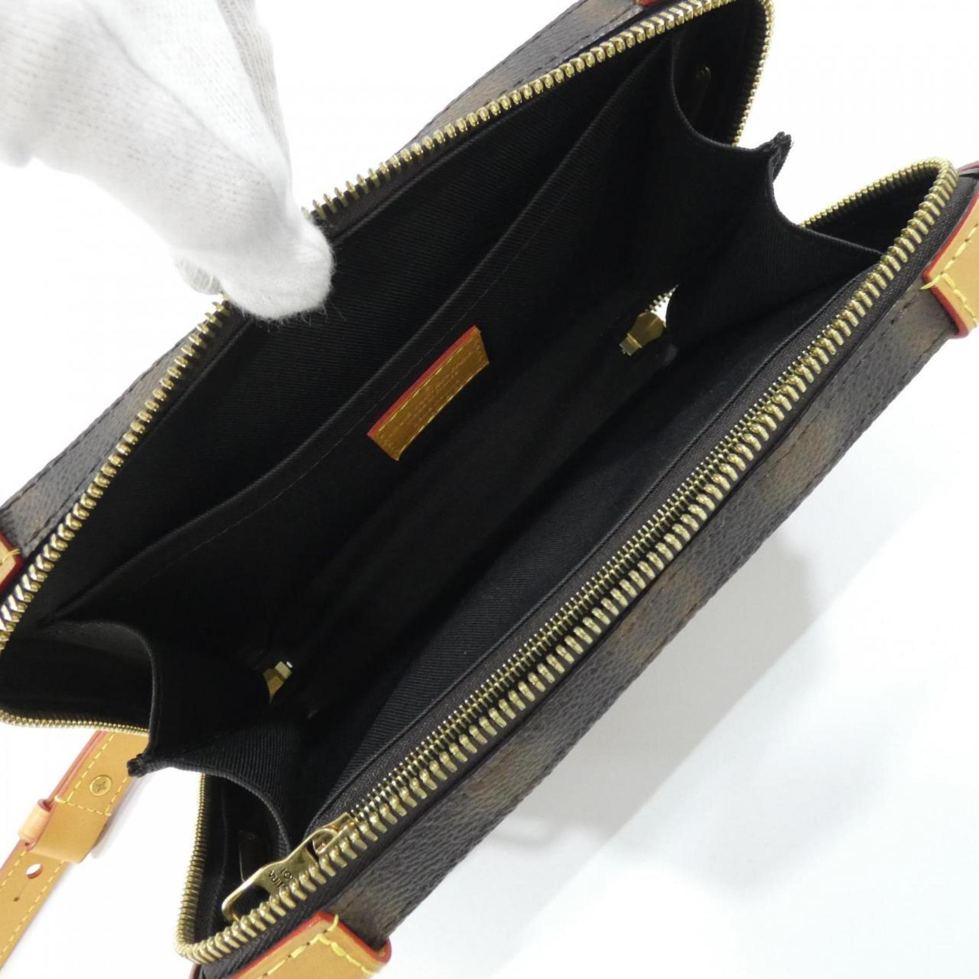 Louis Vuitton Marron Coated Canvas Shoulder Bag