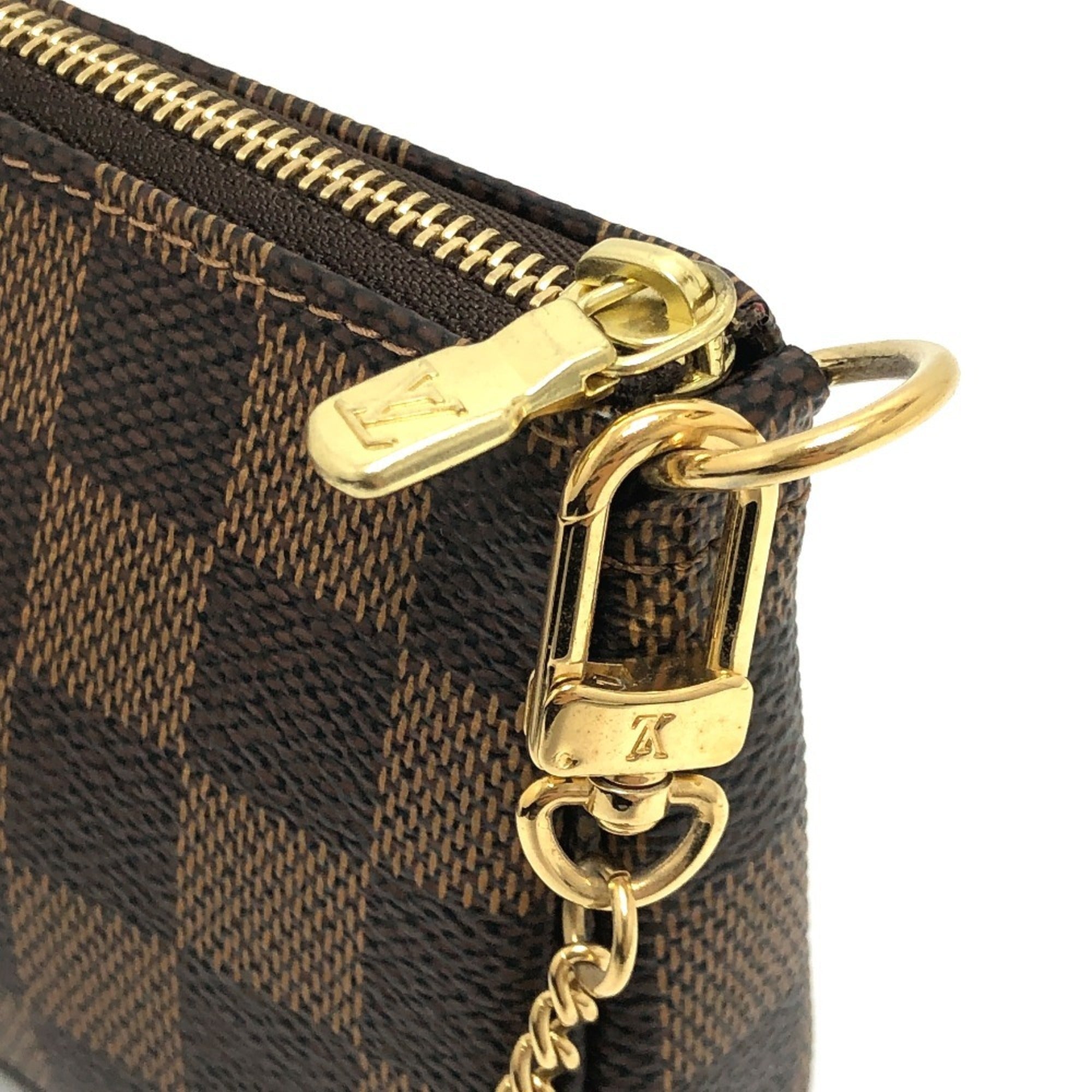 Louis Vuitton Brown Ebene Damier Canvas Pochette Pouch