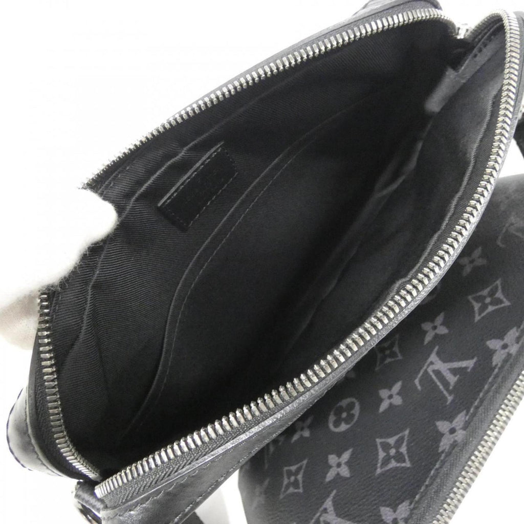 Louis Vuitton Black Gris Coated Canvas Shoulder Bag