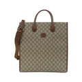 Gucci Beige Brown Gg Supreme Handbag (Pre-Owned)