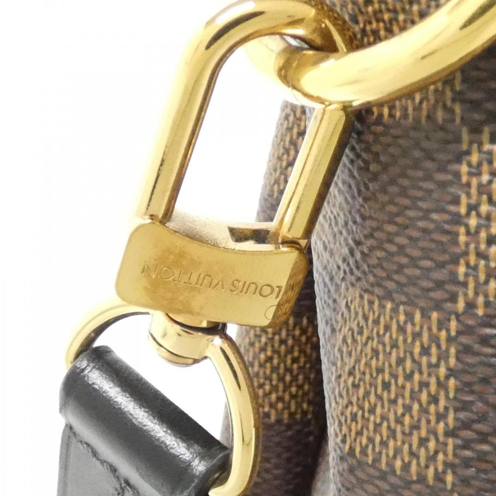 Louis Vuitton Brown Coated Canvas Handbag