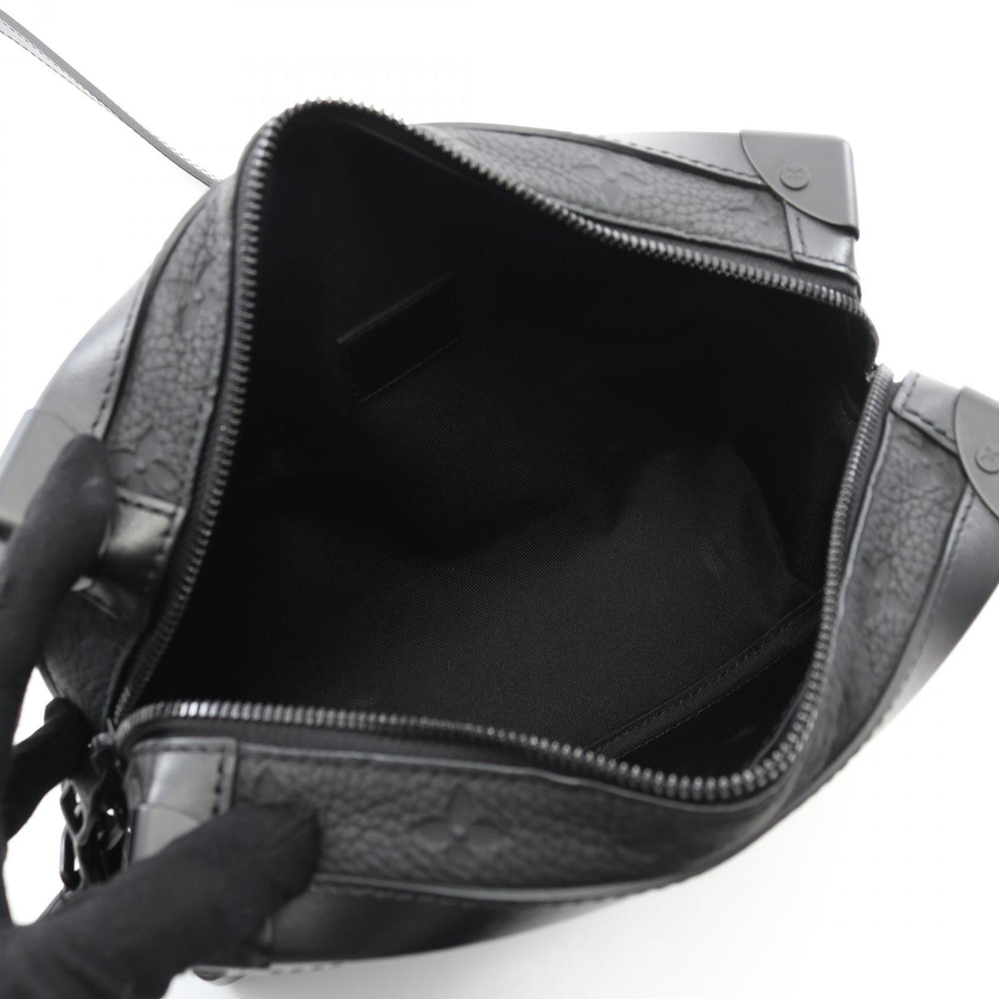 Louis Vuitton Black Noir Monogram Leather Shoulder Bag