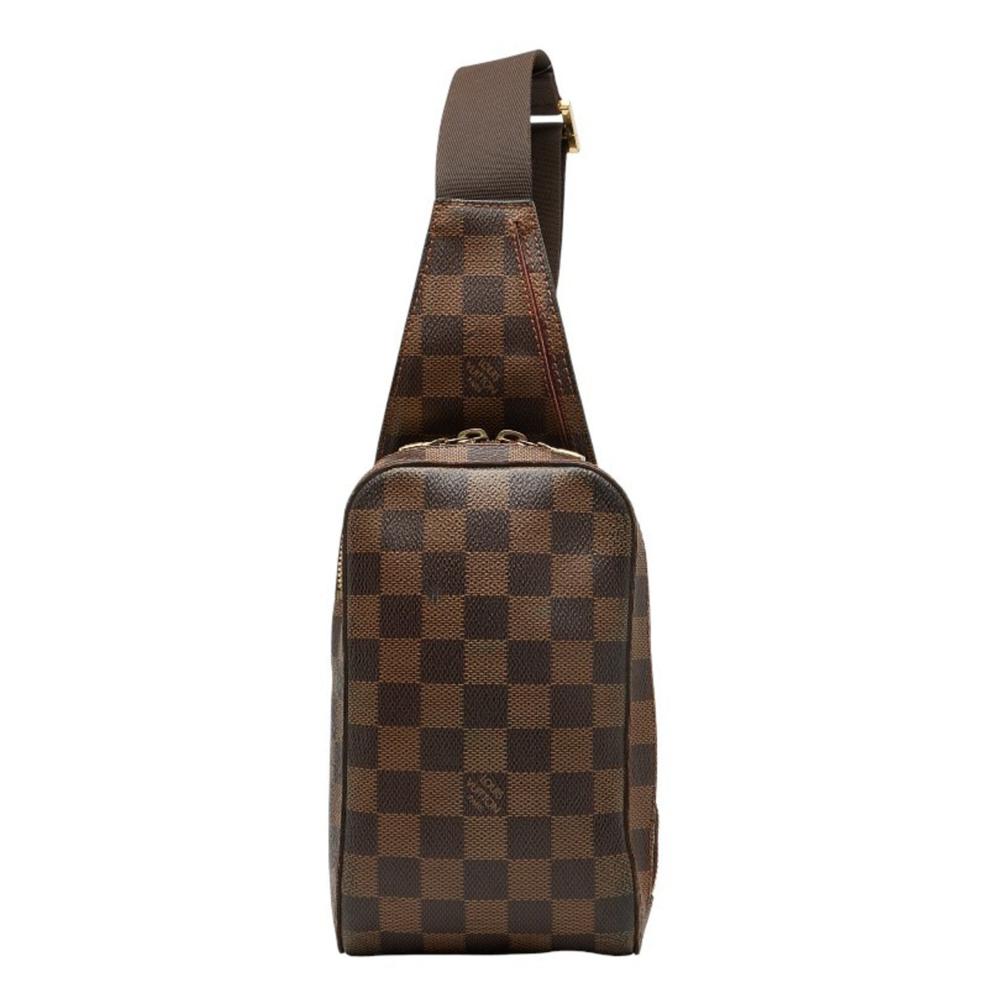 Louis Vuitton Damier Brown Pvc Leather Shoulder Bag Sling Bag