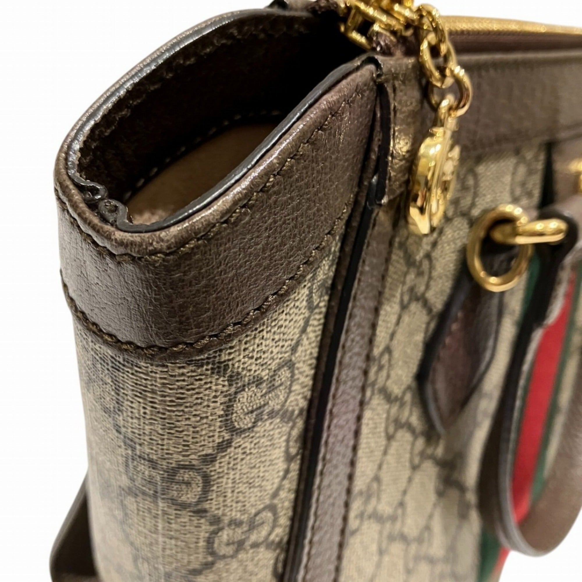 Gucci Brown Pvc Leather Handbag (Pre-Owned)