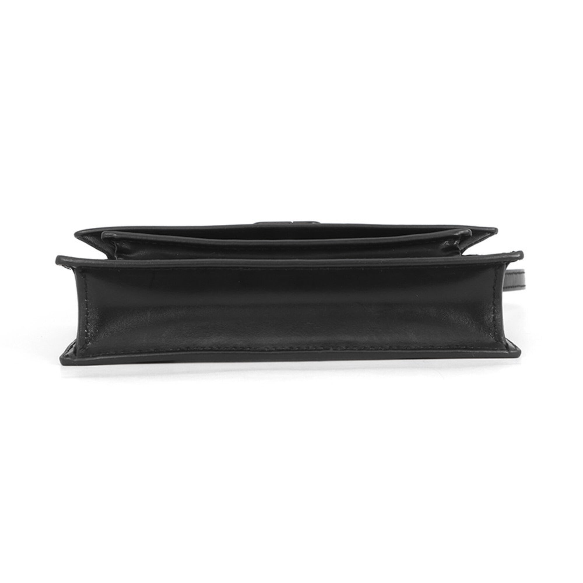 Balenciaga Black Leather Handbag Pouch Shoulder