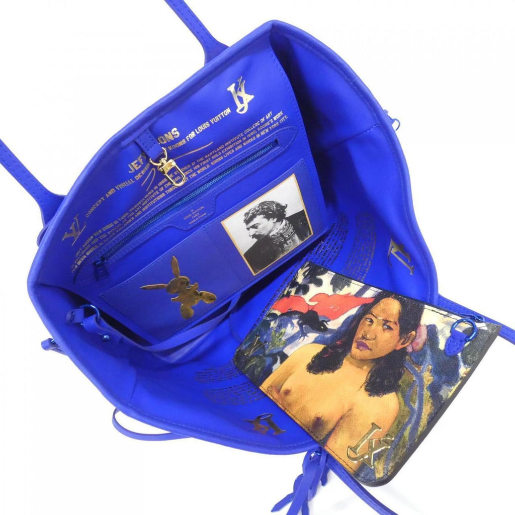 Louis Vuitton Blue Dark Blue Coated Canvas Handbag