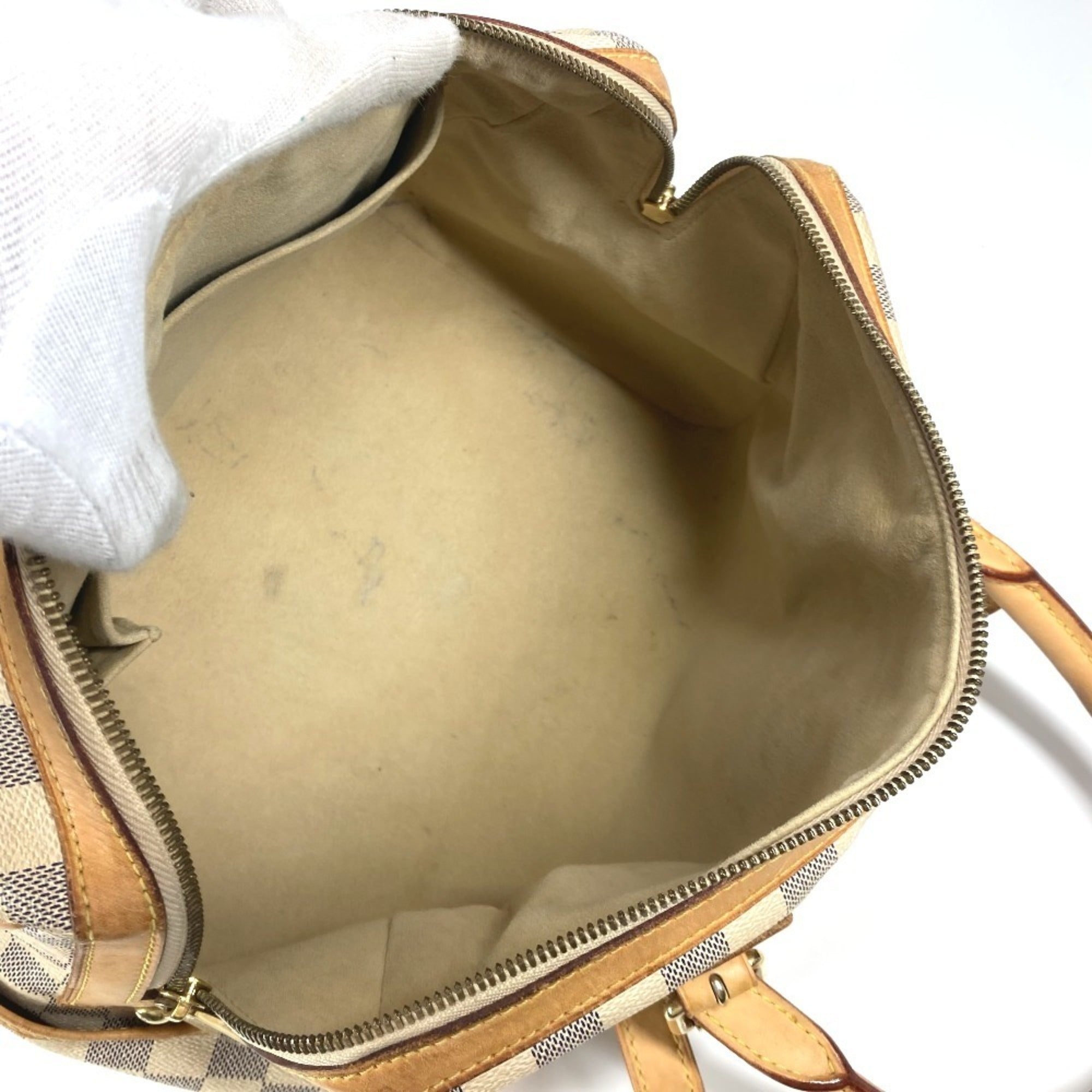 Louis Vuitton White Handbag Tote Bag
