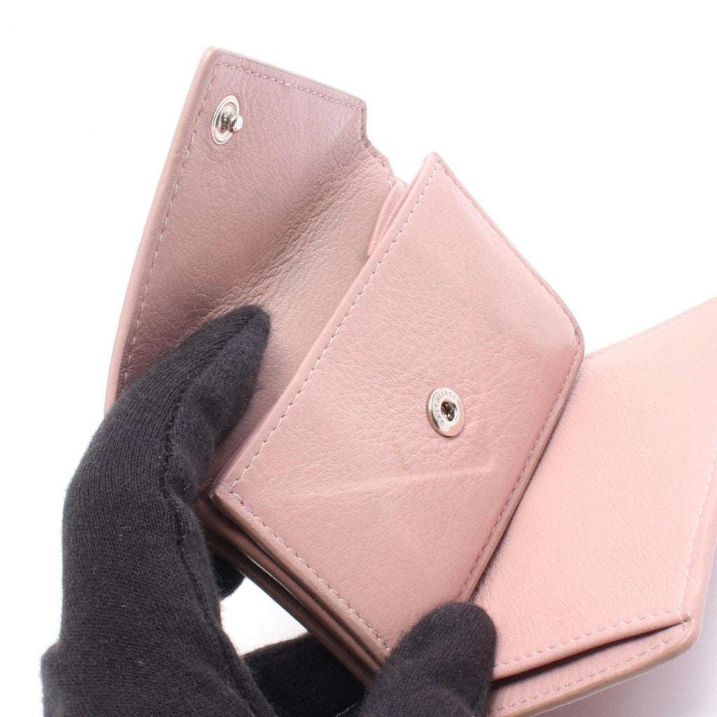 Balenciaga Pink Leather Wallet (Tri-Fold)