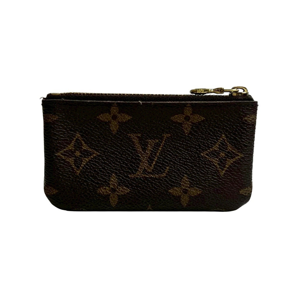 Louis Vuitton Brown Leather Pvc Coin Purse/Coin Case