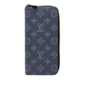Louis Vuitton Monogram Shadow Blue Monogram Navy Monogram Shadow Long Wallet