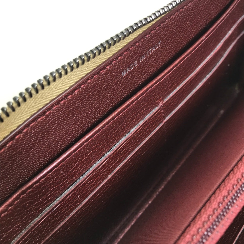 Chanel Gold Leather Long Wallet (Bi-Fold)