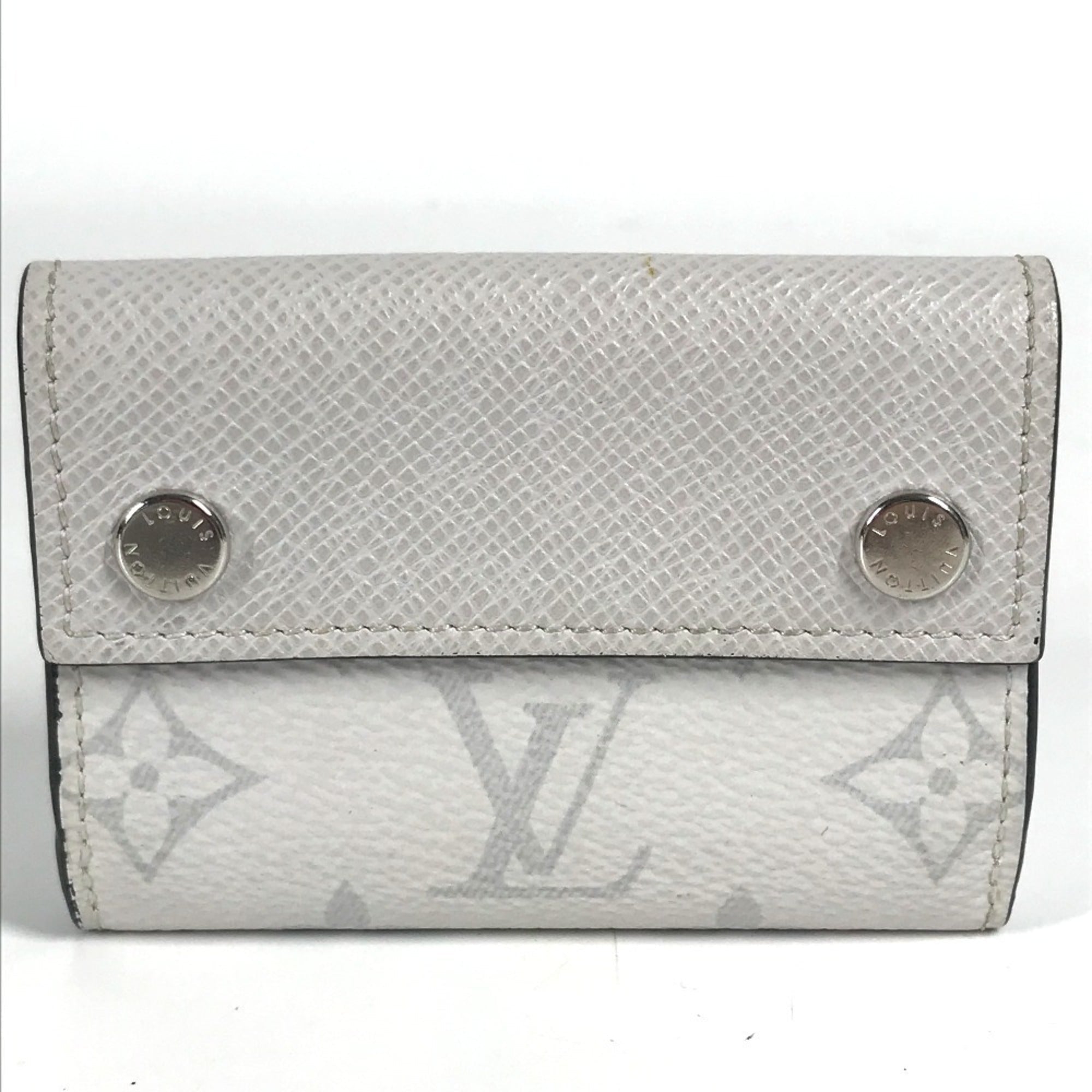 Louis Vuitton Taigarama Blanc White Taigarama Wallet (Tri-Fold)
