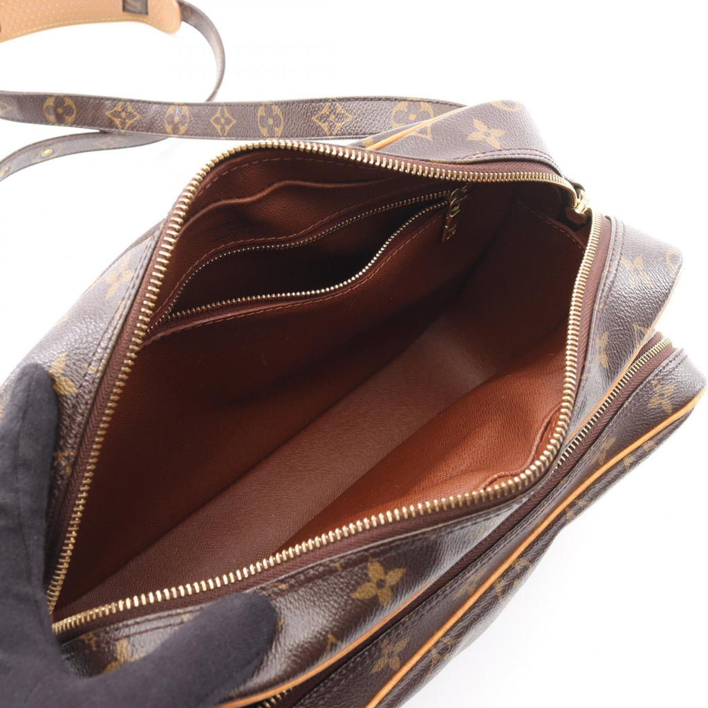 Louis Vuitton Brown Monogram Coated Canvas Leather Shoulder Bag