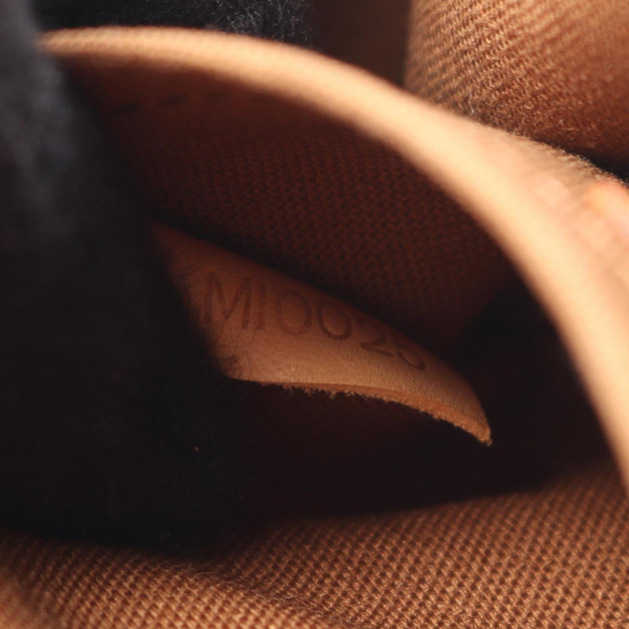 Louis Vuitton Brown Monogram Coated Canvas Leather Fanny Pack Handbag Pochette
