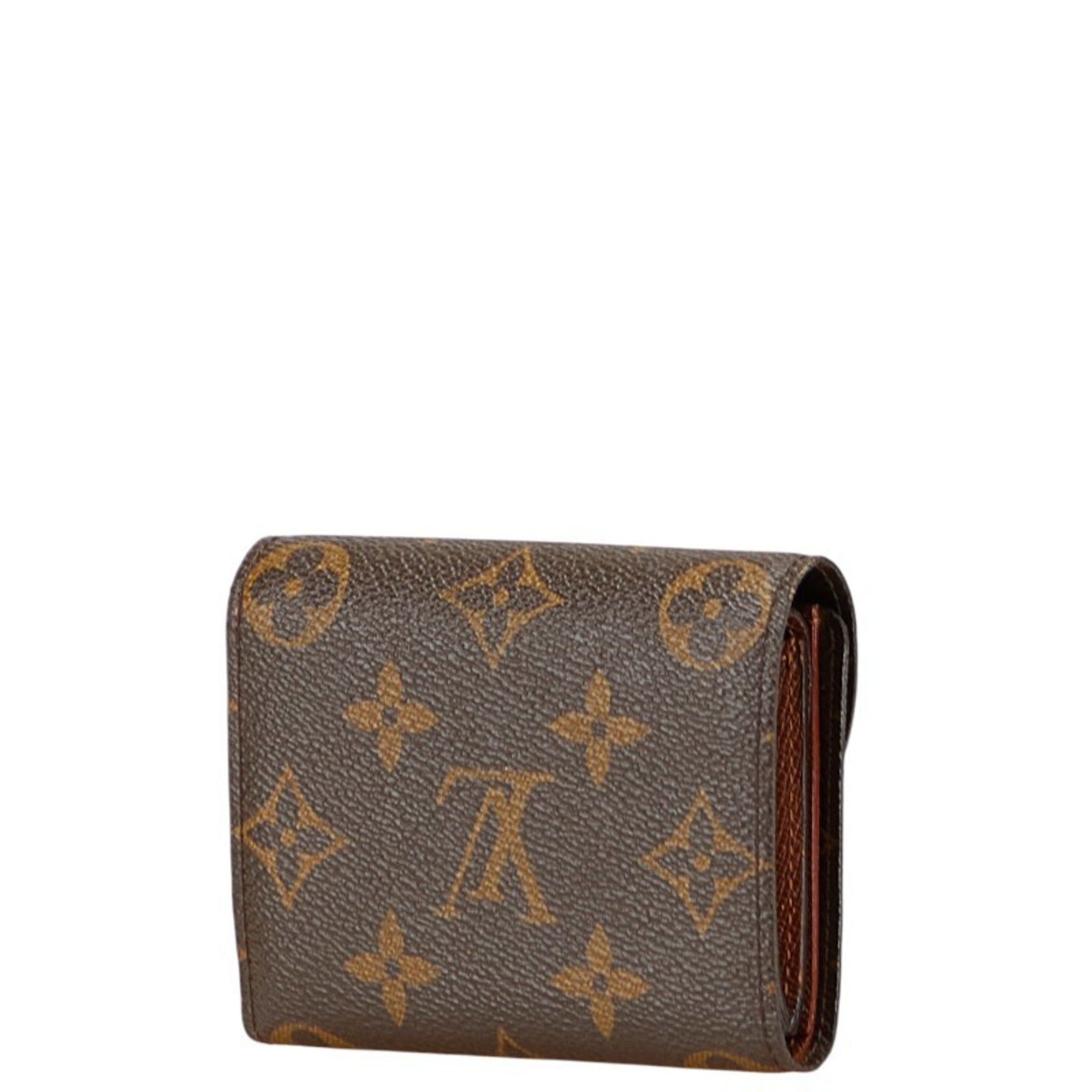 Louis Vuitton Monogram Brown Pvc Leather Wallet (Tri-Fold)