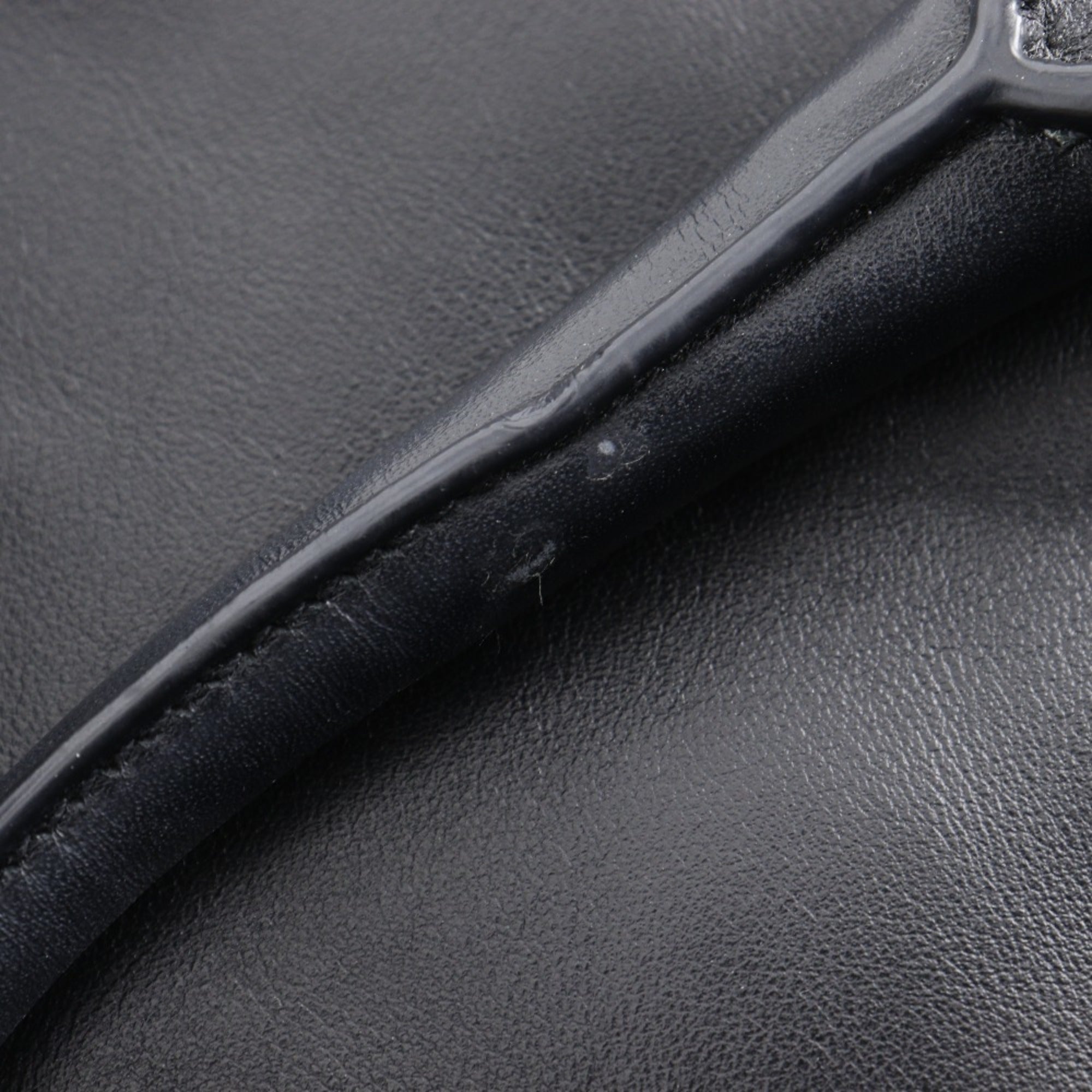 Prada Black Leather Tote Bag
