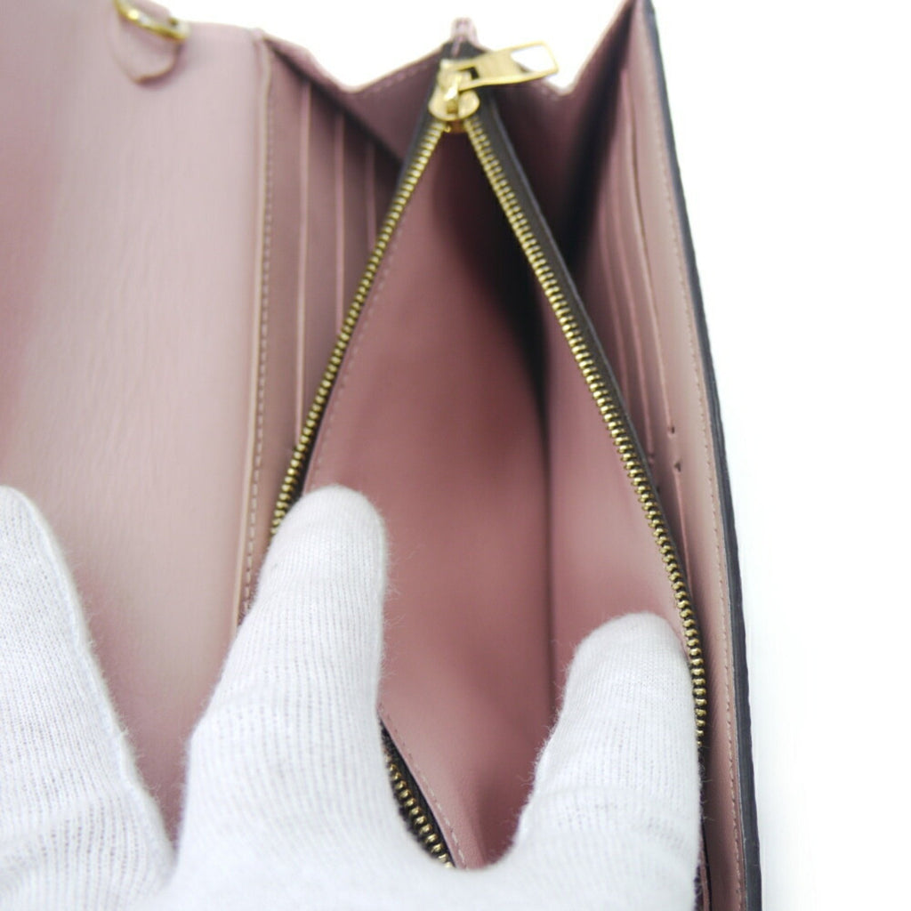Louis Vuitton Magnolia Damier Canvas Leather Chain/Shoulder Wallet