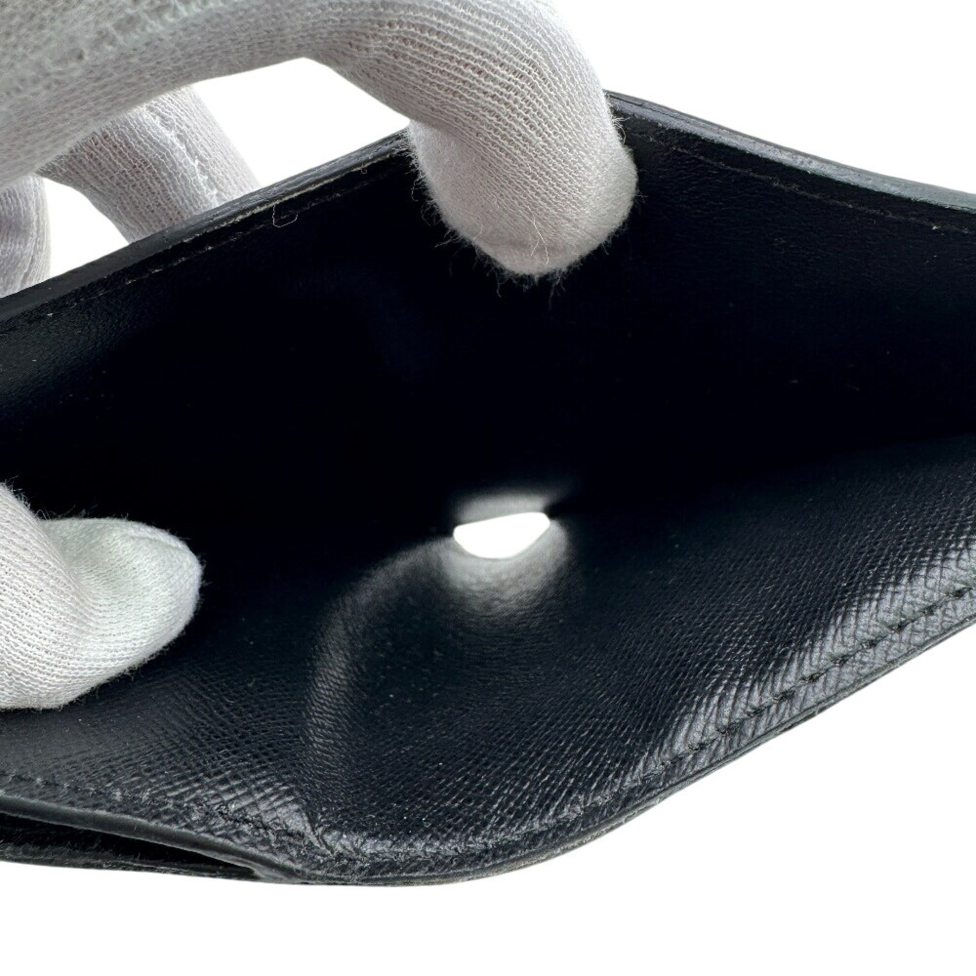 Louis Vuitton Black Gray Leather Wallet
