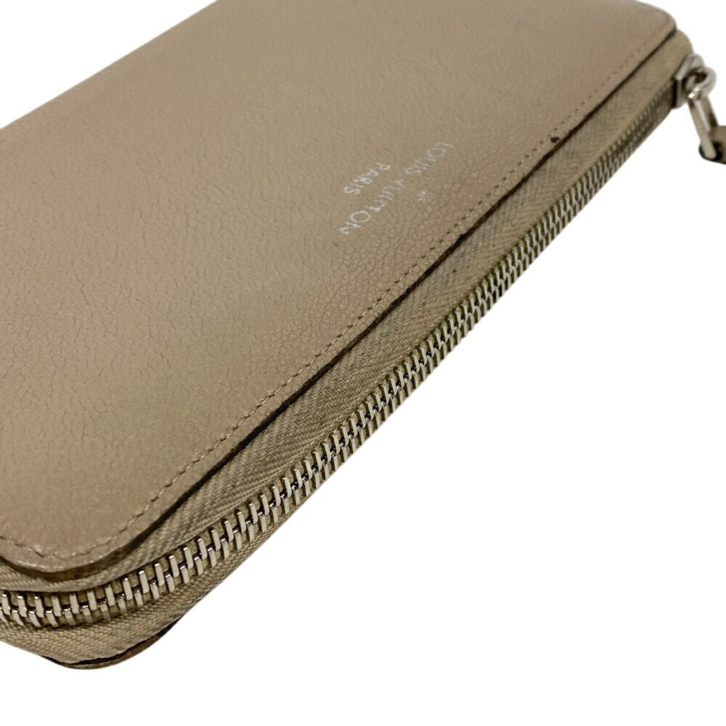 Louis Vuitton Parnassea Beige Leather Long Wallet