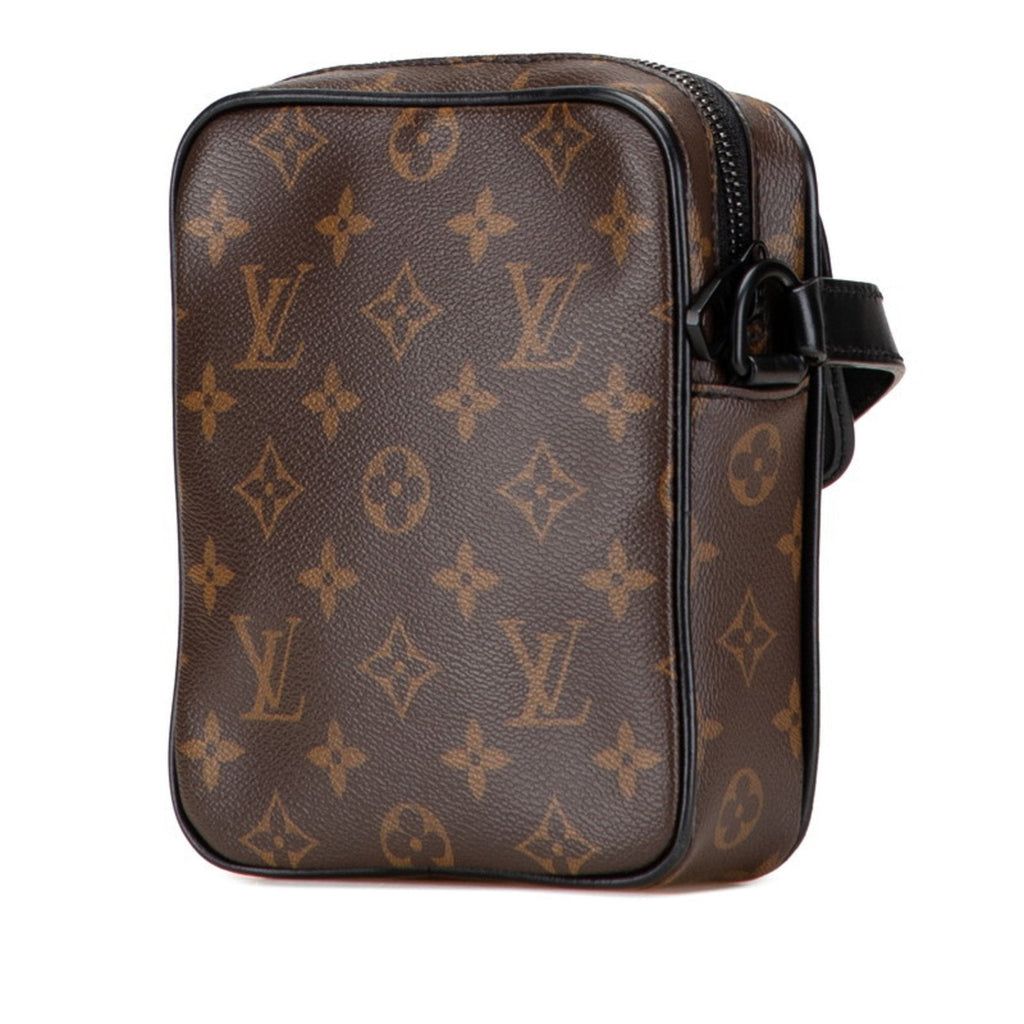 Louis Vuitton Monogram Macassar Black Brown Pvc Leather Shoulder Bag