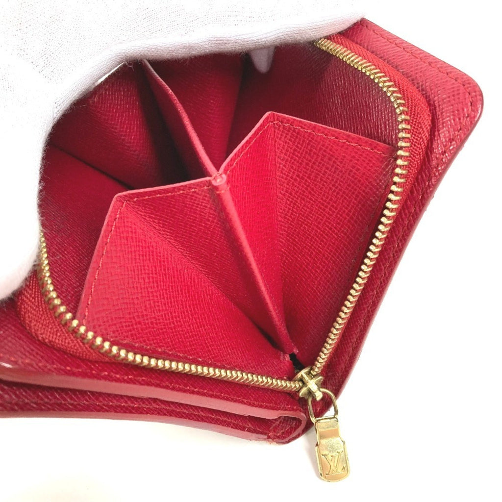 Louis Vuitton Brown Red Color Monogram Canvas Wallet