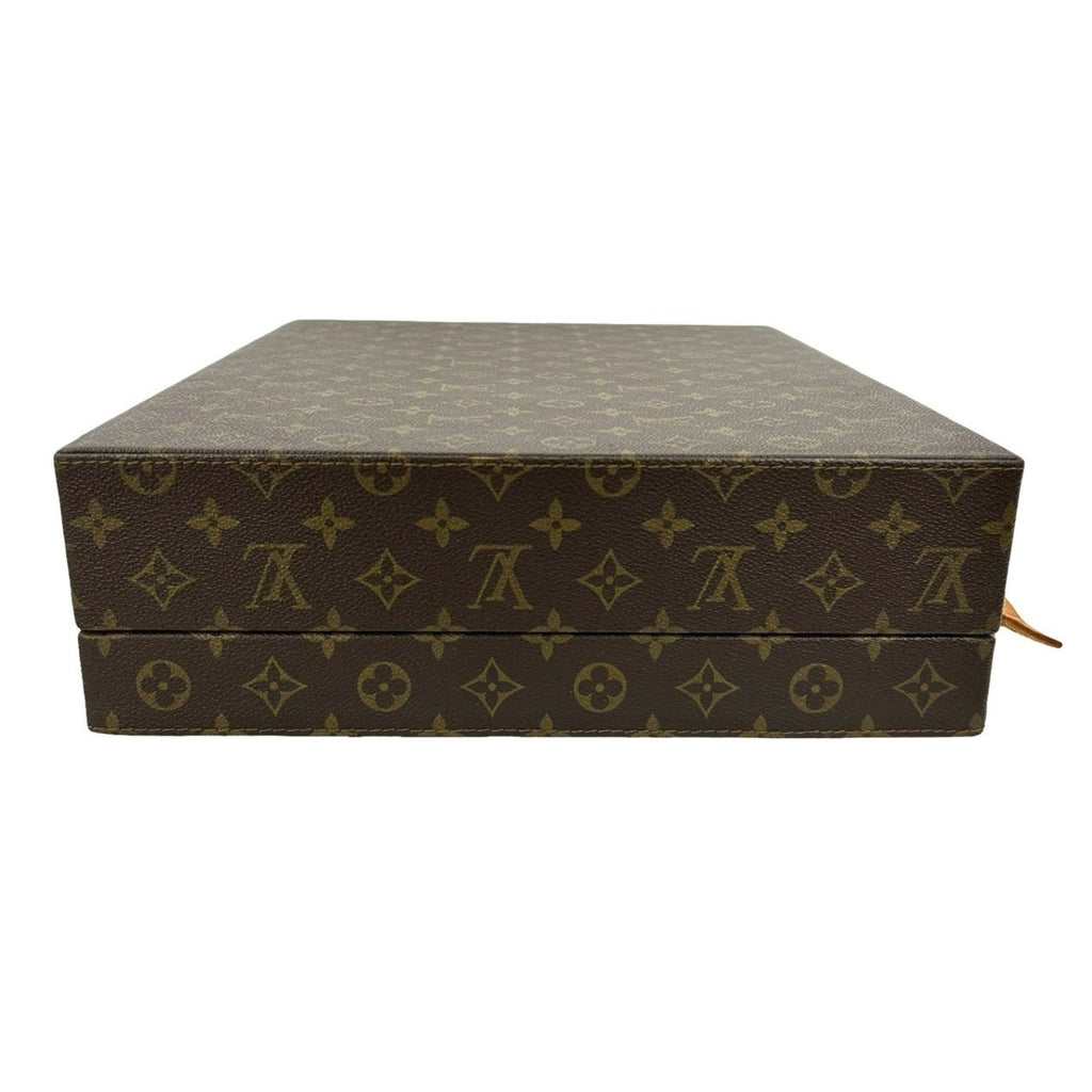 Louis Vuitton Brown Leather Pvc Briefcase