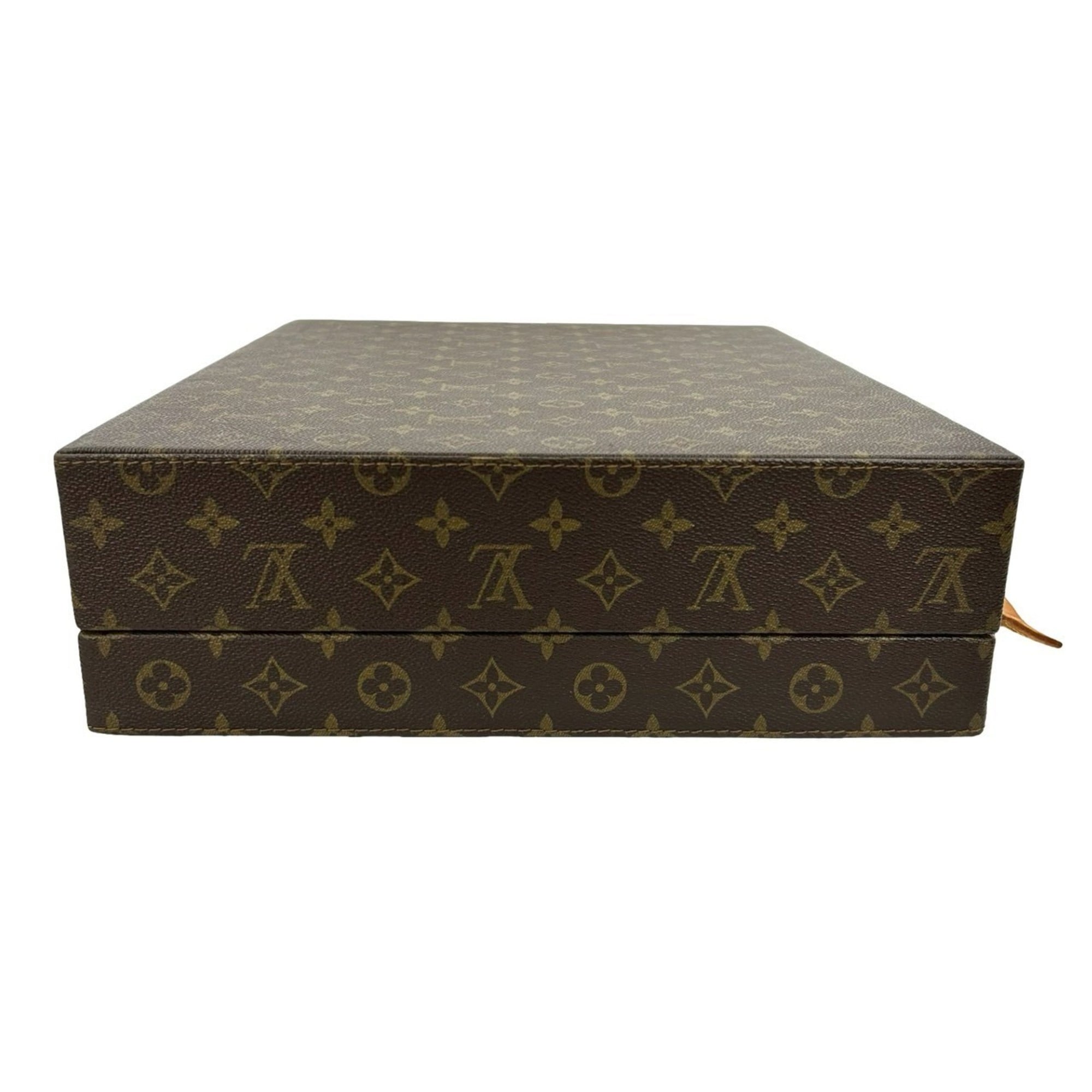 Louis Vuitton Brown Leather Pvc Briefcase