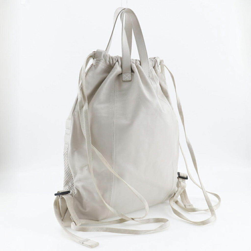 Bottega Veneta Ivory Leather Backpack