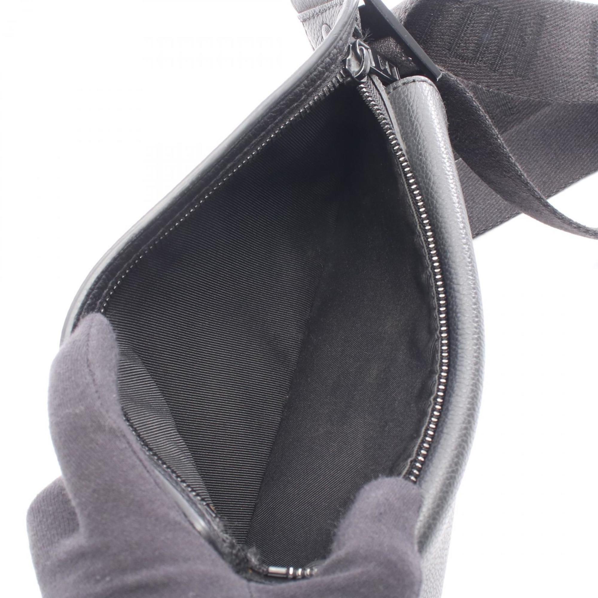 Louis Vuitton Black Noir Leather Fanny Pack