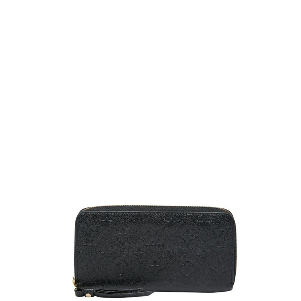 Louis Vuitton Black Noir Leather Long Wallet