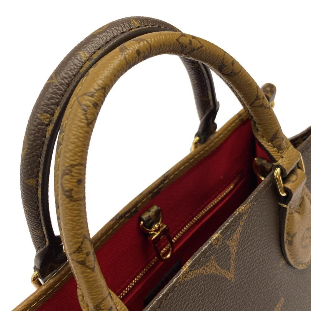 Louis Vuitton Marron Coated Canvas Handbag Pouch