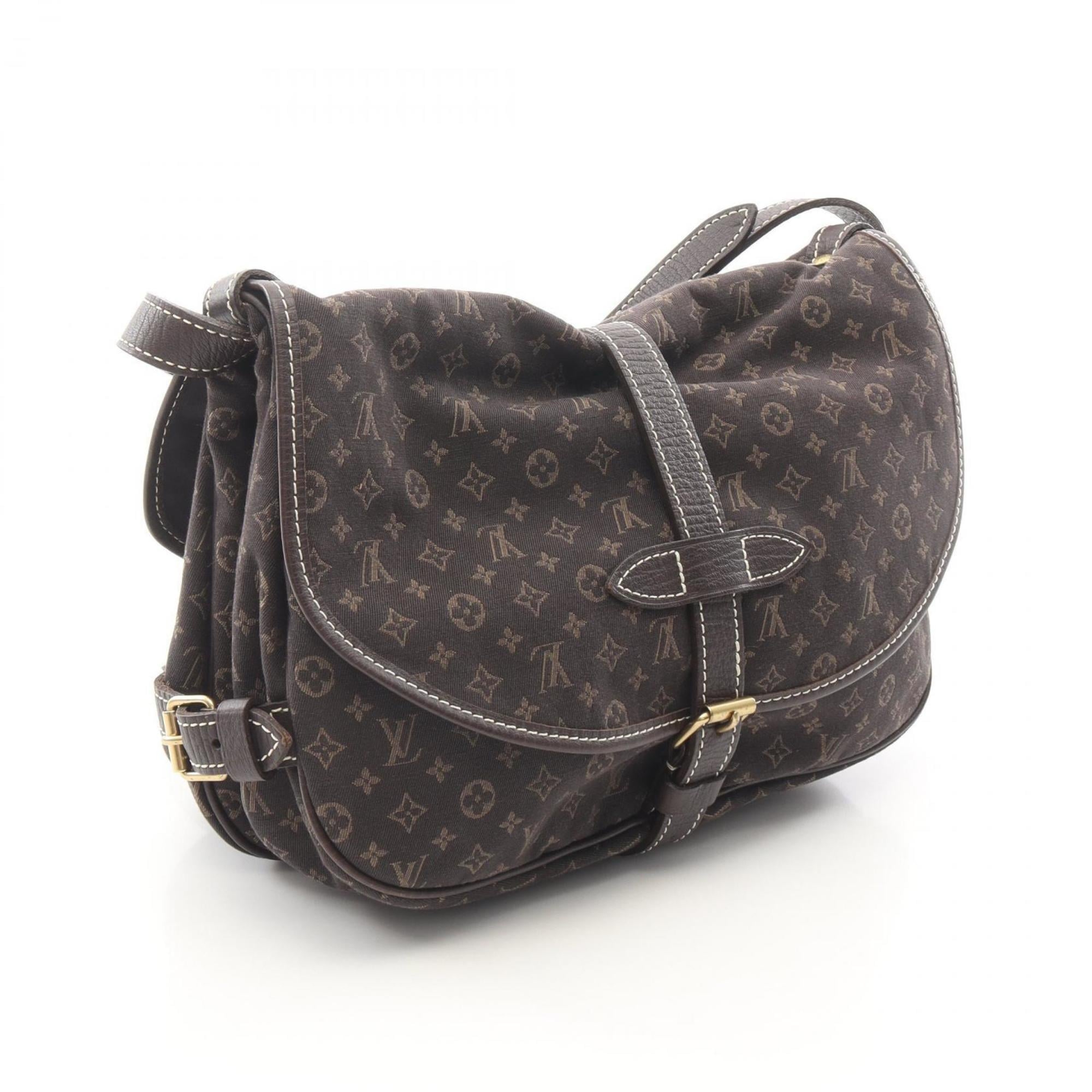 Louis Vuitton Brown Ebene Monogram Mini Lin Shoulder Bag
