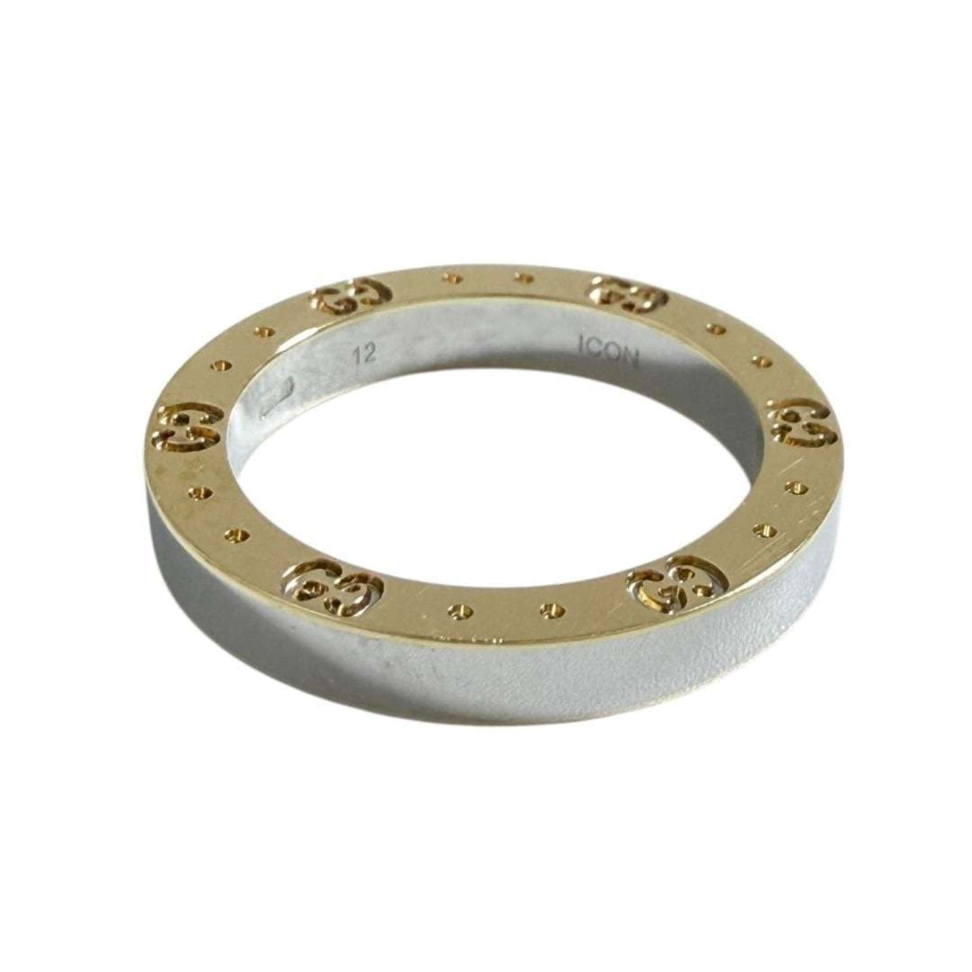 Gucci Yellow Gold (18K) Stainless Steel Band Ring (Pre-Owned)