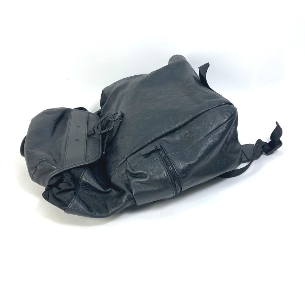 Louis Vuitton Black Leather Backpack
