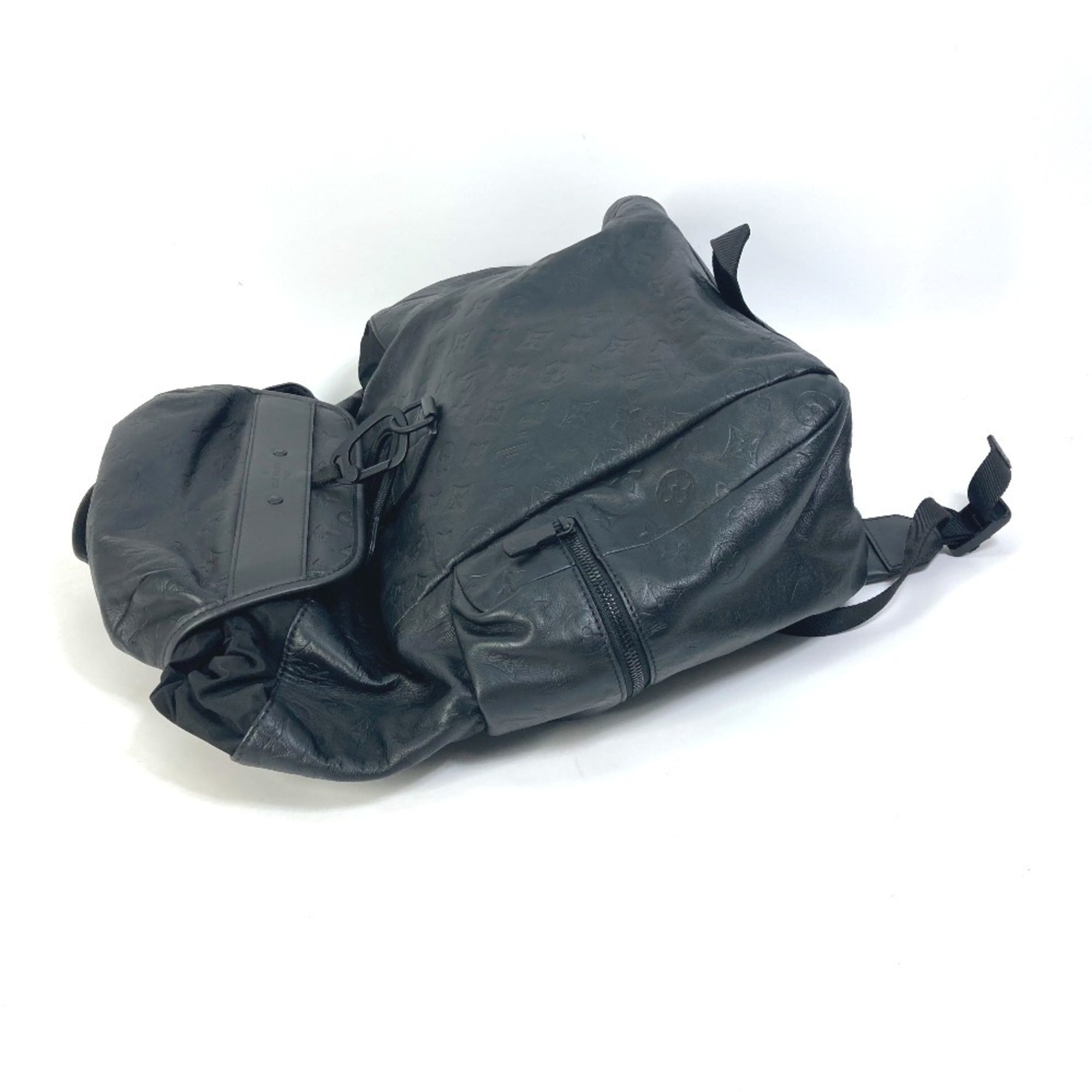 Louis Vuitton Black Leather Backpack