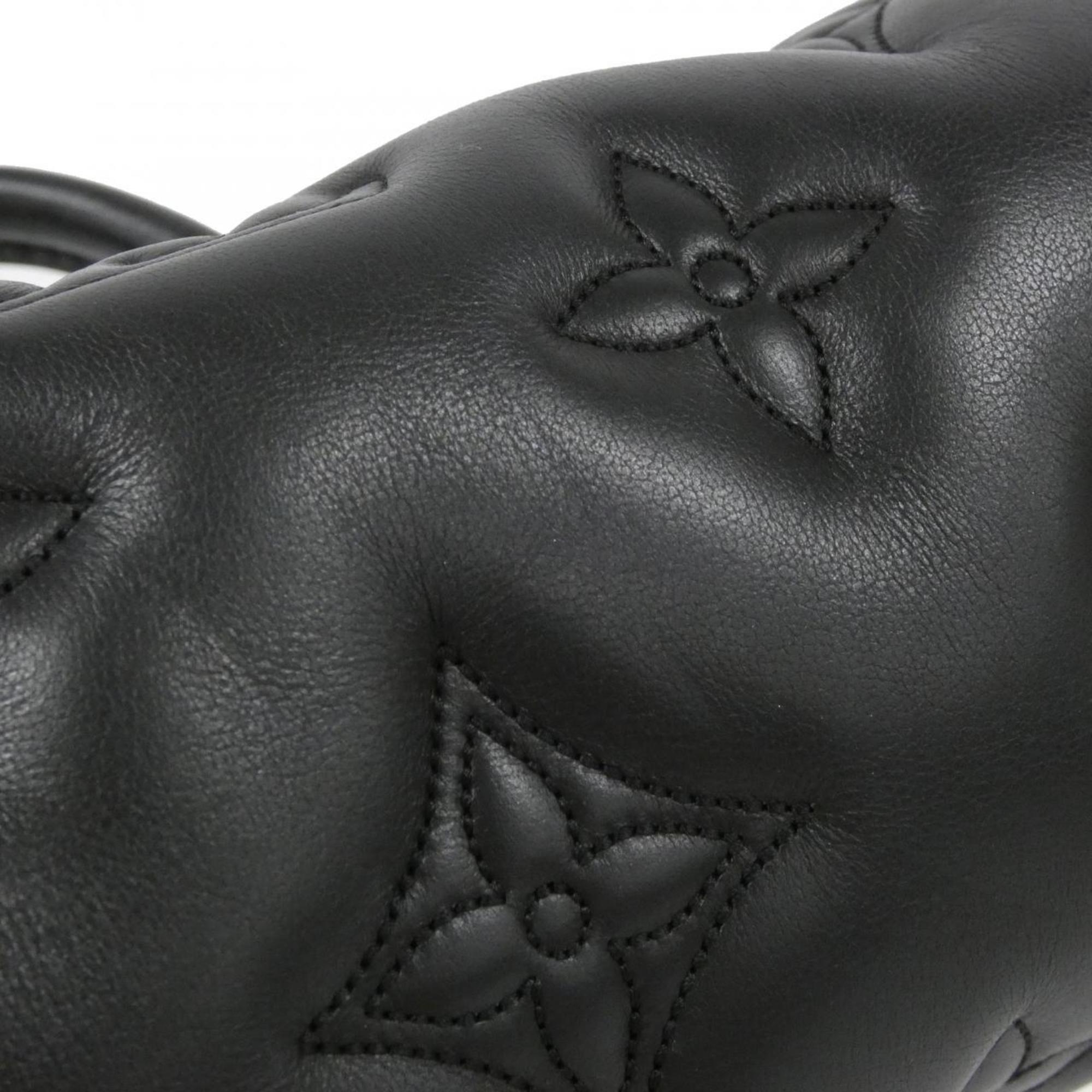 Louis Vuitton Black Leather Shoulder Bag