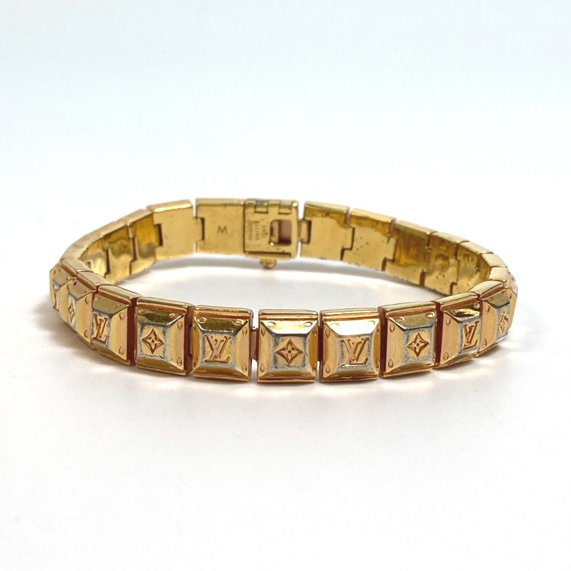 Louis Vuitton Gold Metal Tennis Bracelet