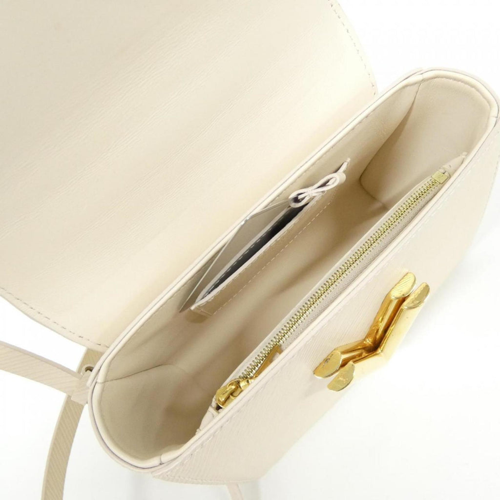 Louis Vuitton Beige White Leather Shoulder Bag