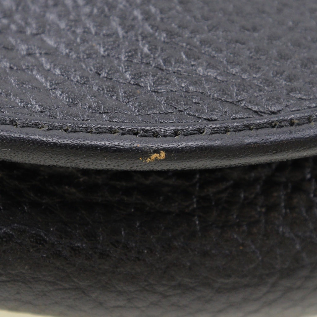 Christian Dior Black Leather Pochette Shoulder Bag (Pre-Owned)