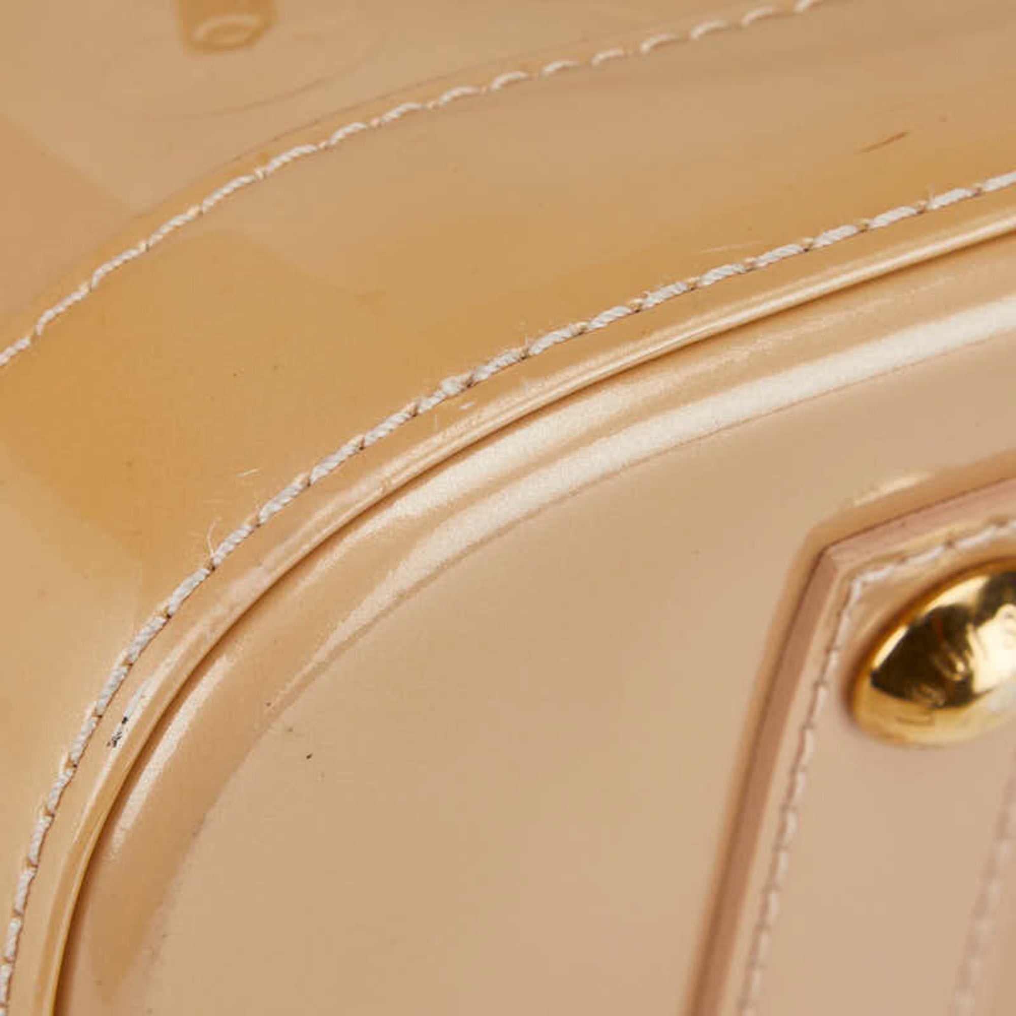 Louis Vuitton Beige Poodle Monogram Vernis Handbag